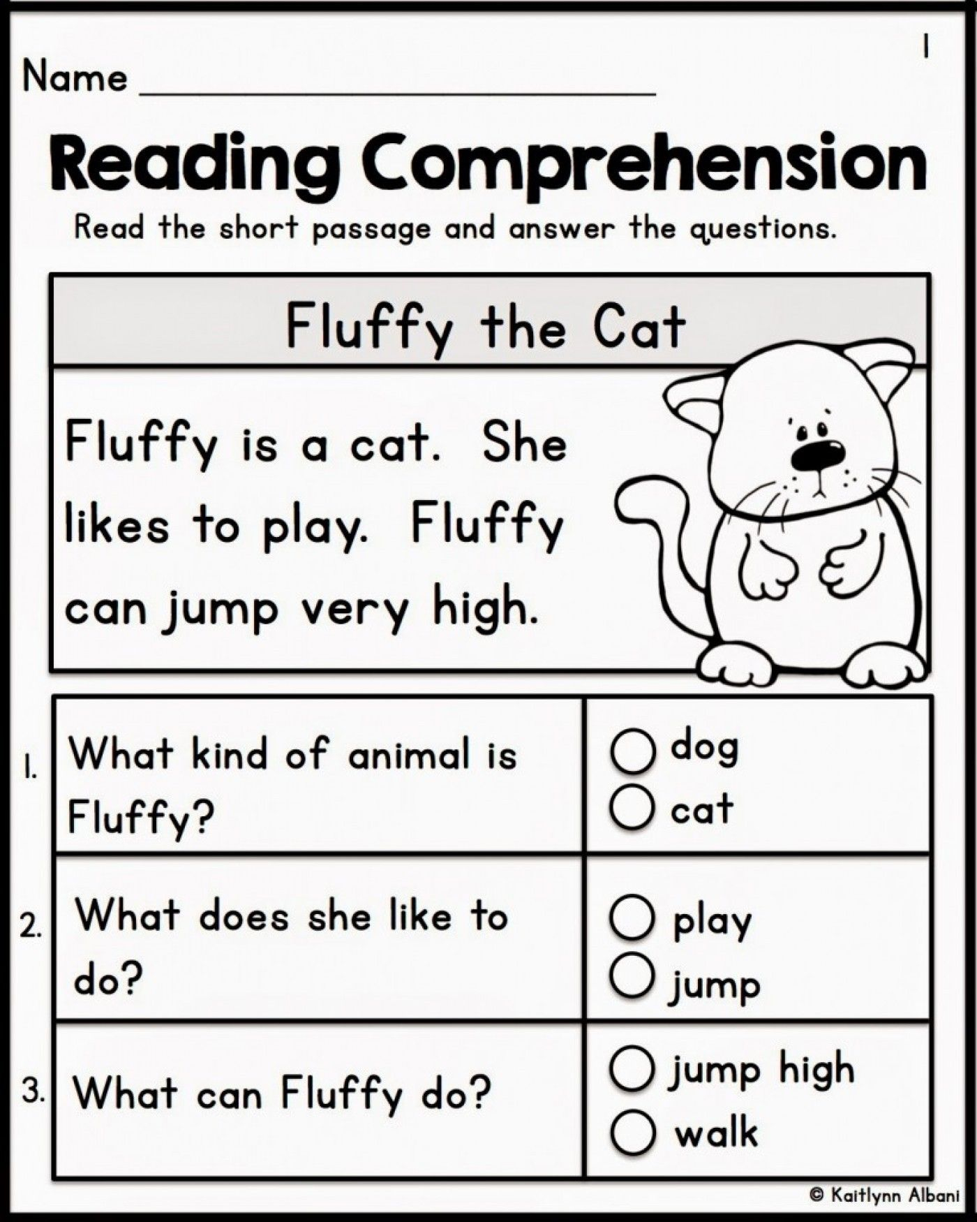 12 Best Of Free Printable Reading Comprehension Worksheets