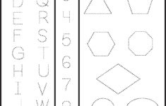 123 Tracing Worksheets Preschool In 2020 | Shape Tracing