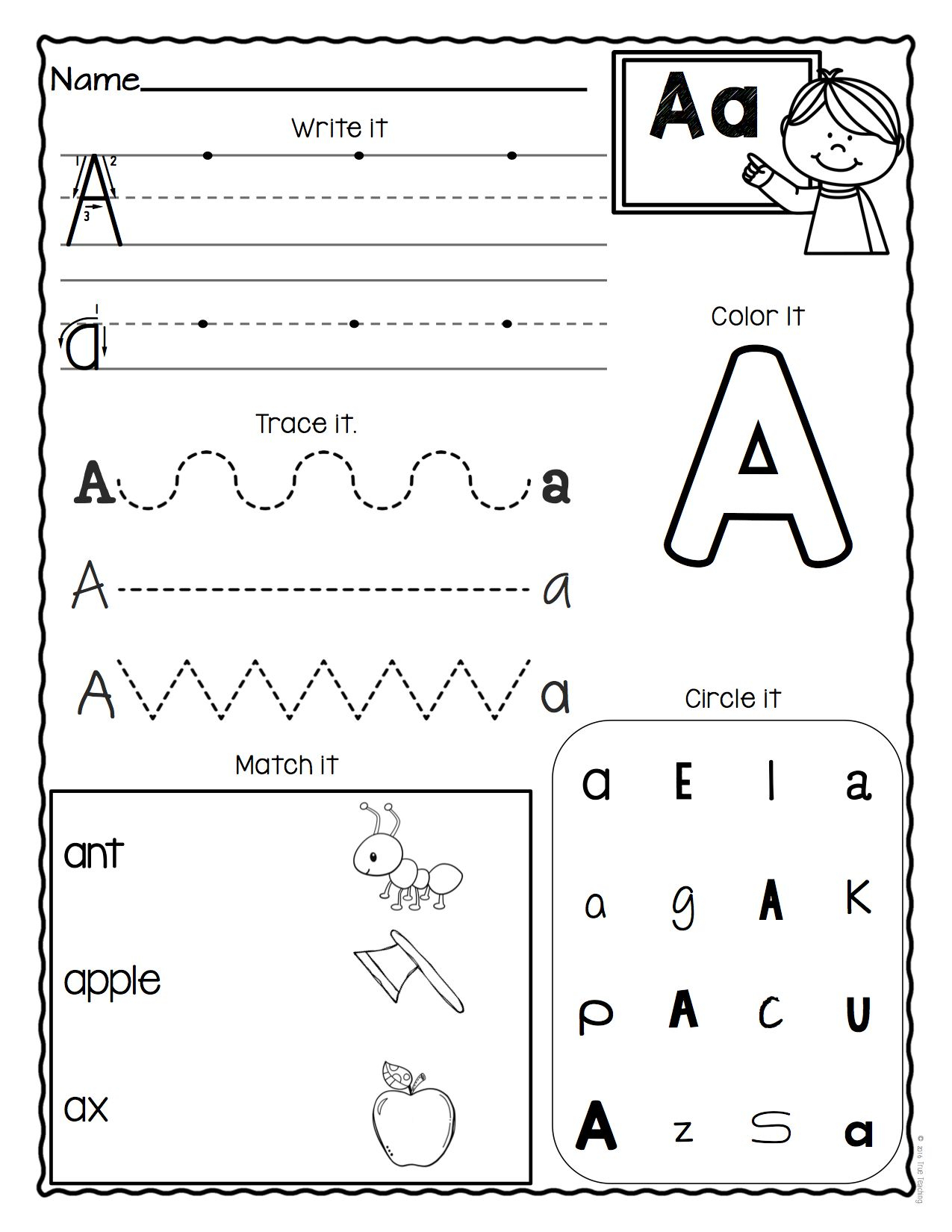 A-Z Letter Worksheets (Set 3) | Alphabet Worksheets