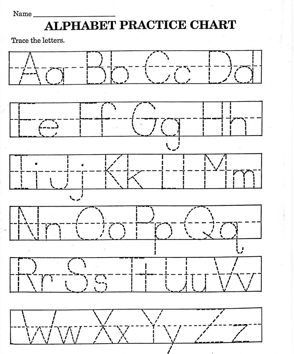 Abc Printable Worksheet For Kindergarten | Alphabet Practice