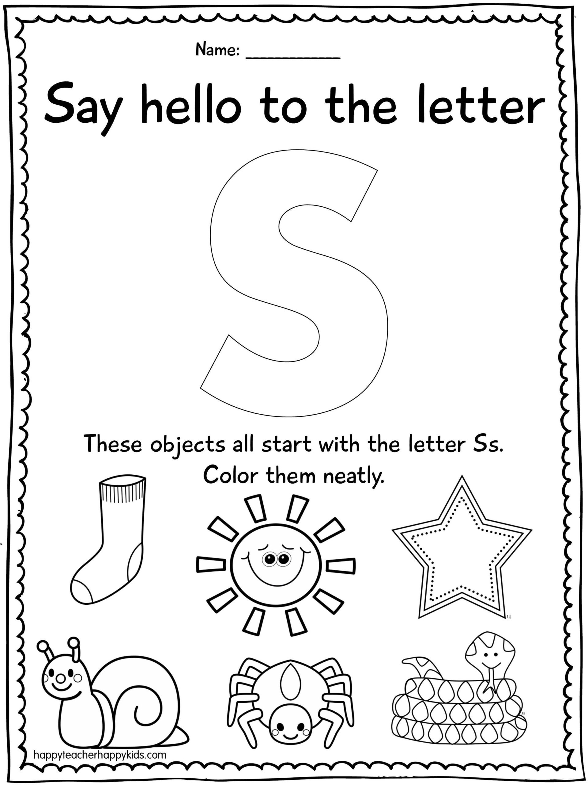 Alphabet Activities For The Letter S- Perfect For Preschool