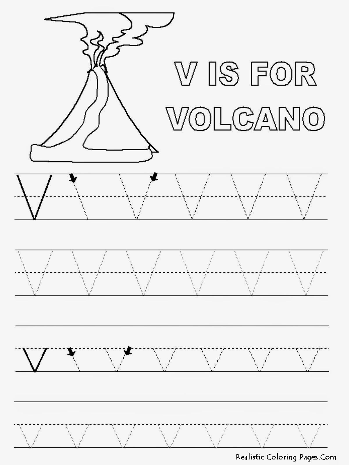 Alphabet-Tracer-Pages-V-Volcano (Jpeg Image, 1200 × 1600