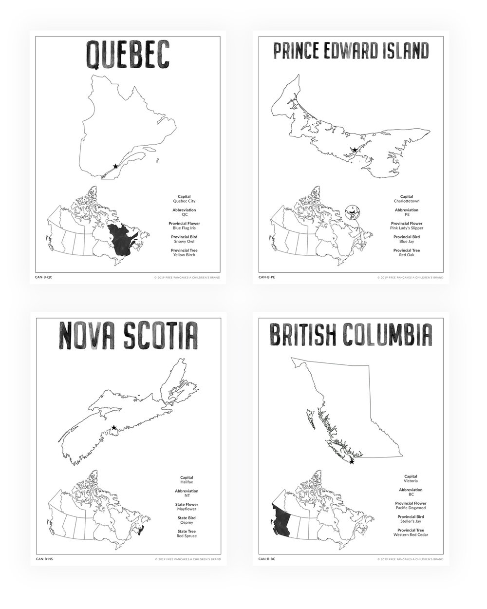 Canada Geography Printable Worksheets For Homeschool