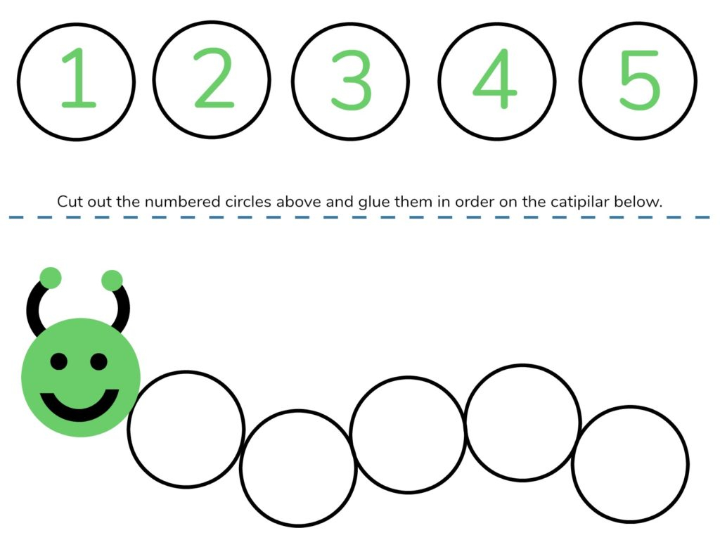 Caterpillar Math Free Printable Preschool Worksheets