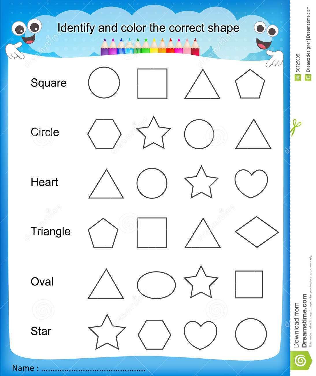 Colours Worksheet For Kindergarten에 대한 이미지 검색결과