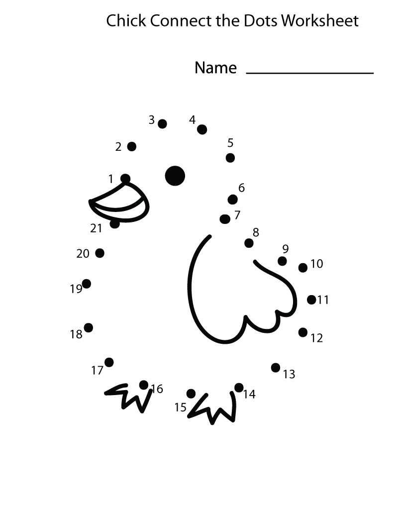 Connect The Dot Worksheet | Dot Worksheets, Connect The Dots