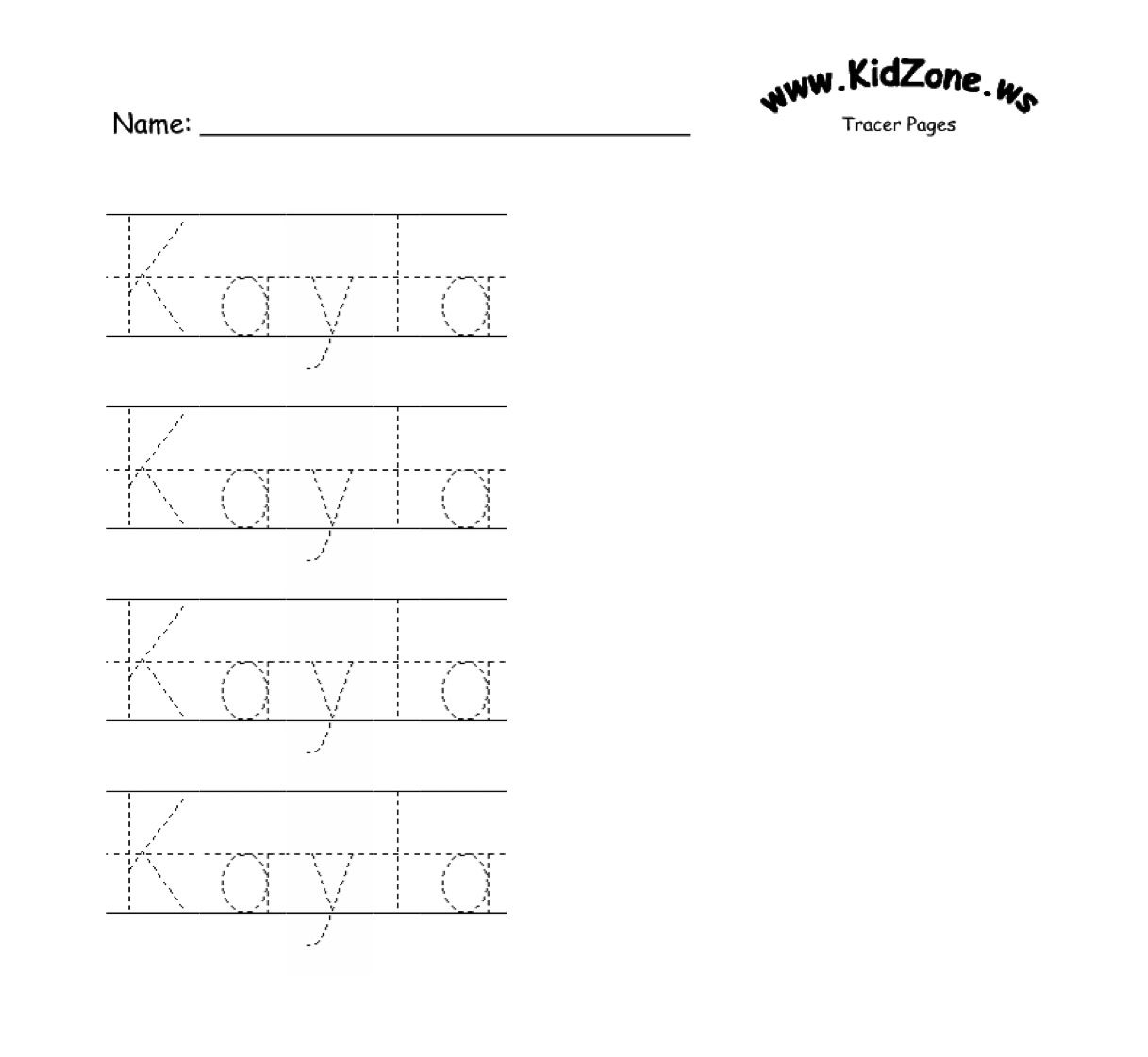 Custom Name Tracer Pages | Preschool Writing, Preschool
