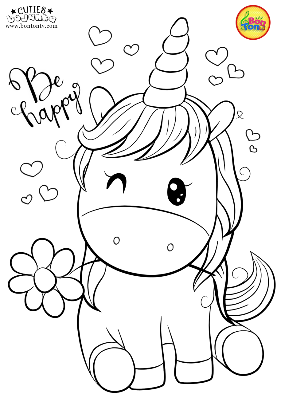 Cuties Coloring Pages For Kids - Free Preschool Printables