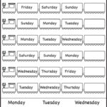 Days Of The Week – 1 Worksheet / Free Printable Worksheets