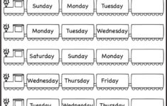 Days Of The Week – 1 Worksheet / Free Printable Worksheets