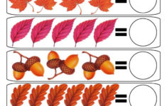 Fall Math Worksheet For Kids | Fall Worksheets, Preschool