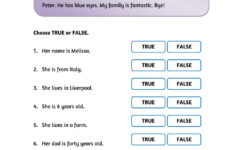 Family Reading Activities - Interactive Worksheet