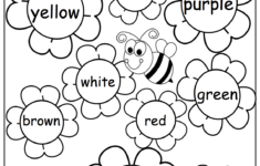 Flower Color Words Worksheet - Madebyteachers | Teaching