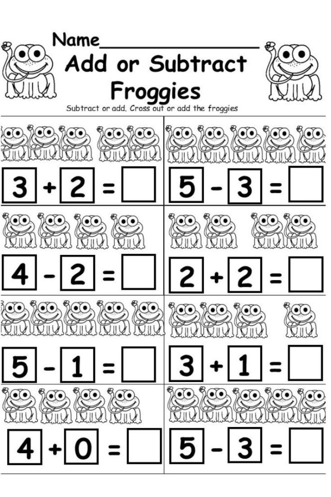 Kindergarten Adding And Subtracting