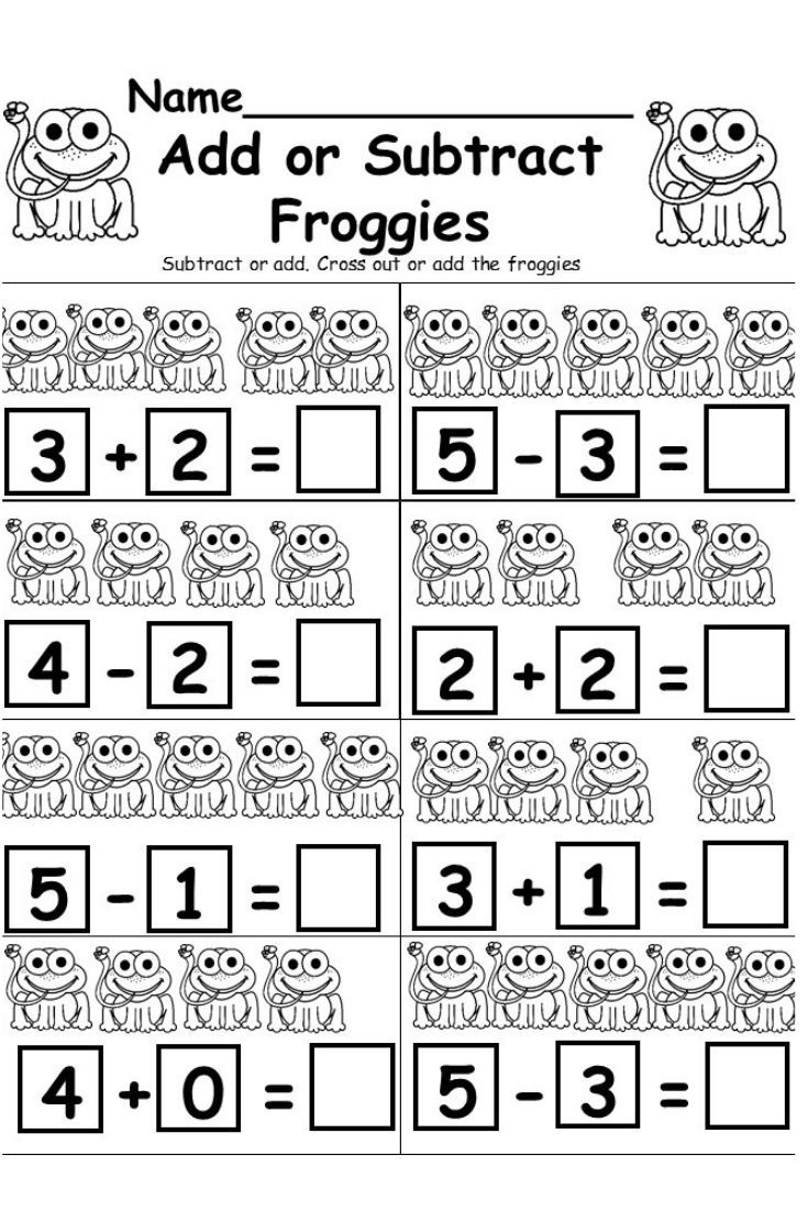 Free Addition And Subtraction Worksheet - Kindermomma