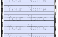 Free Dotted Names For Preschool With Lines