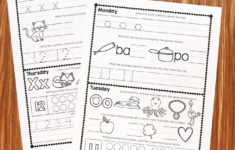 Kindergarten Homework Packet Printable Free