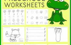 Free Letter F Preschool Worksheets (Instant Download)
