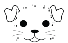 Free Preschool Dog Connect The Dots Worksheet | Dot