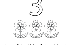 Free Preschool Number Three Learning Worksheet | Learning