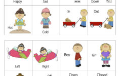 Free Printable Everyday Opposites Flashcards | Opposites