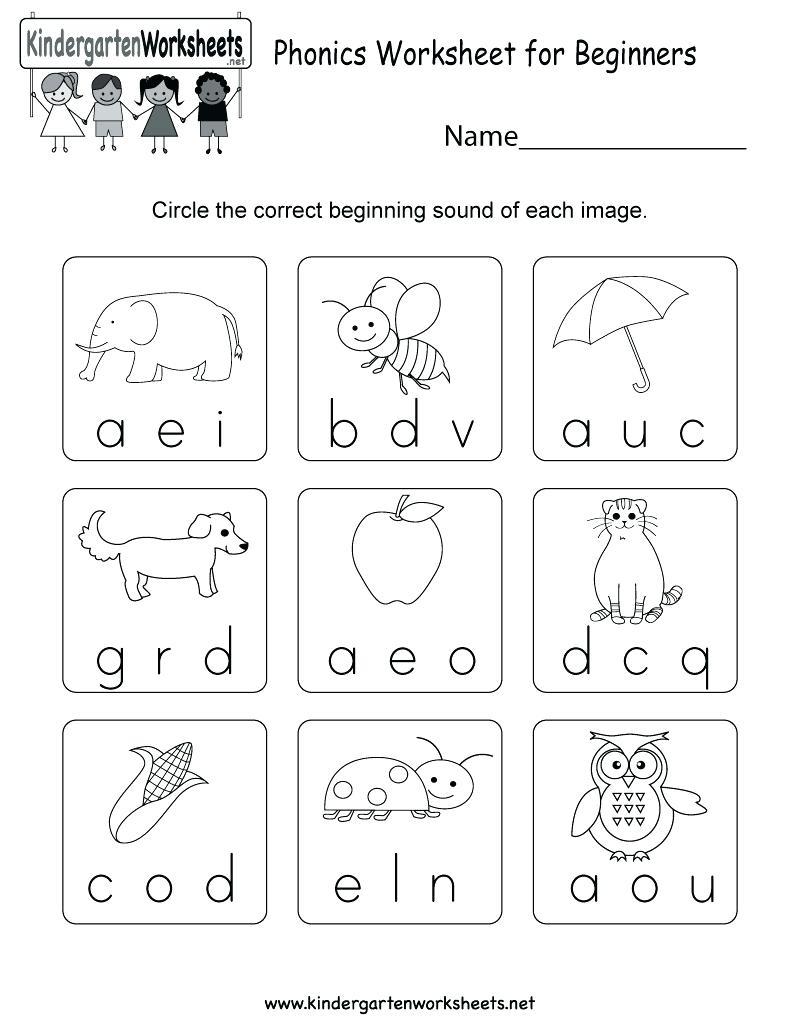 Free Printable Kindergarten Workbook Pages To Print