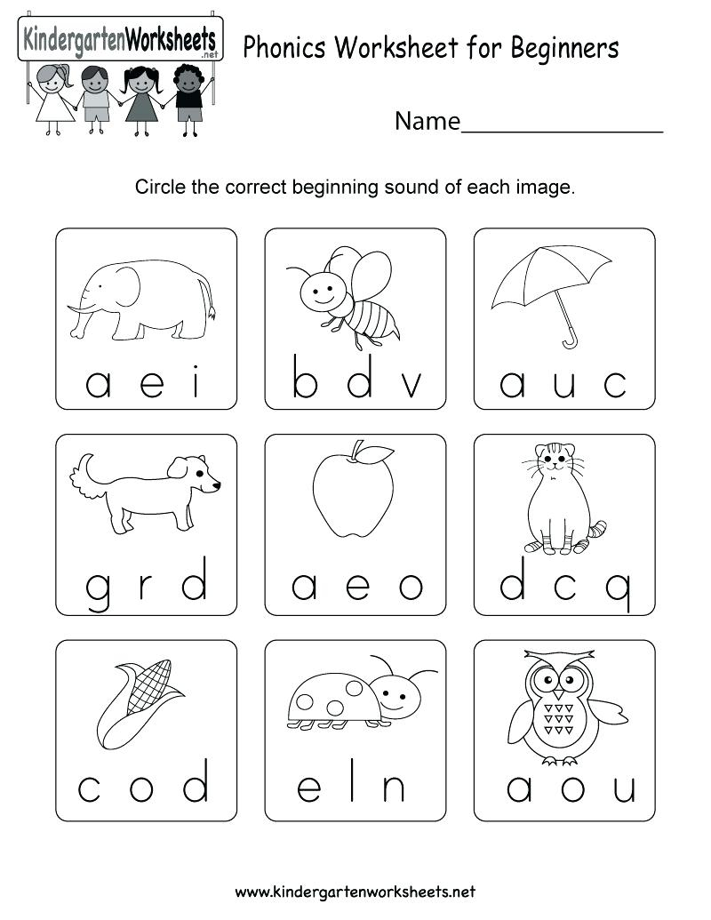Kindergarten Worksheets Printable Preschool Worksheets