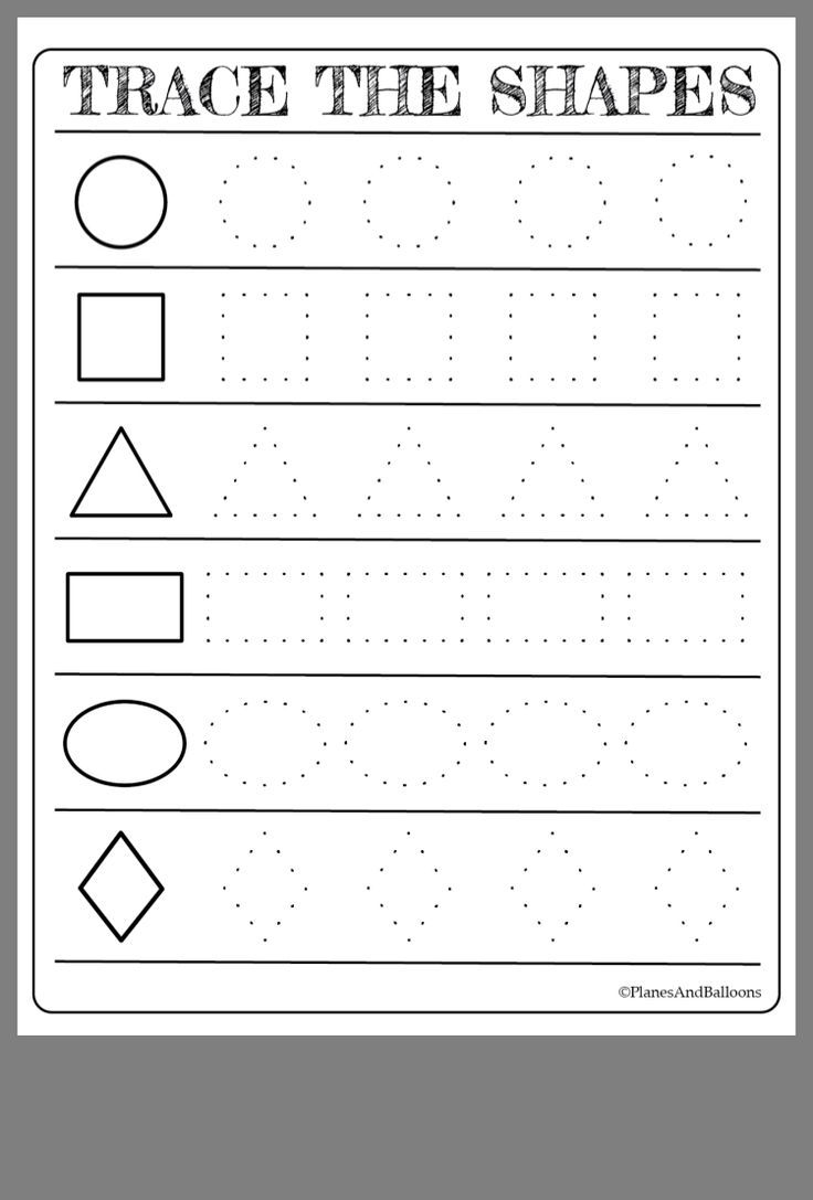 Free Printable Shapes Worksheets For Toddlers And