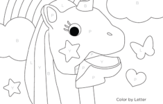 Free Unicorn Colorletter Activity Sheet | Beyond The Toy