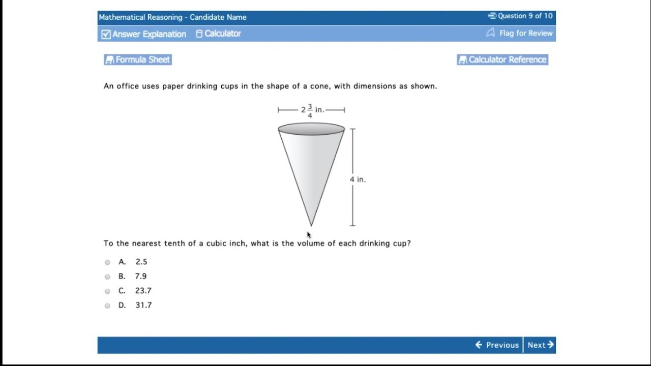 Ged Math Worksheets With Answers