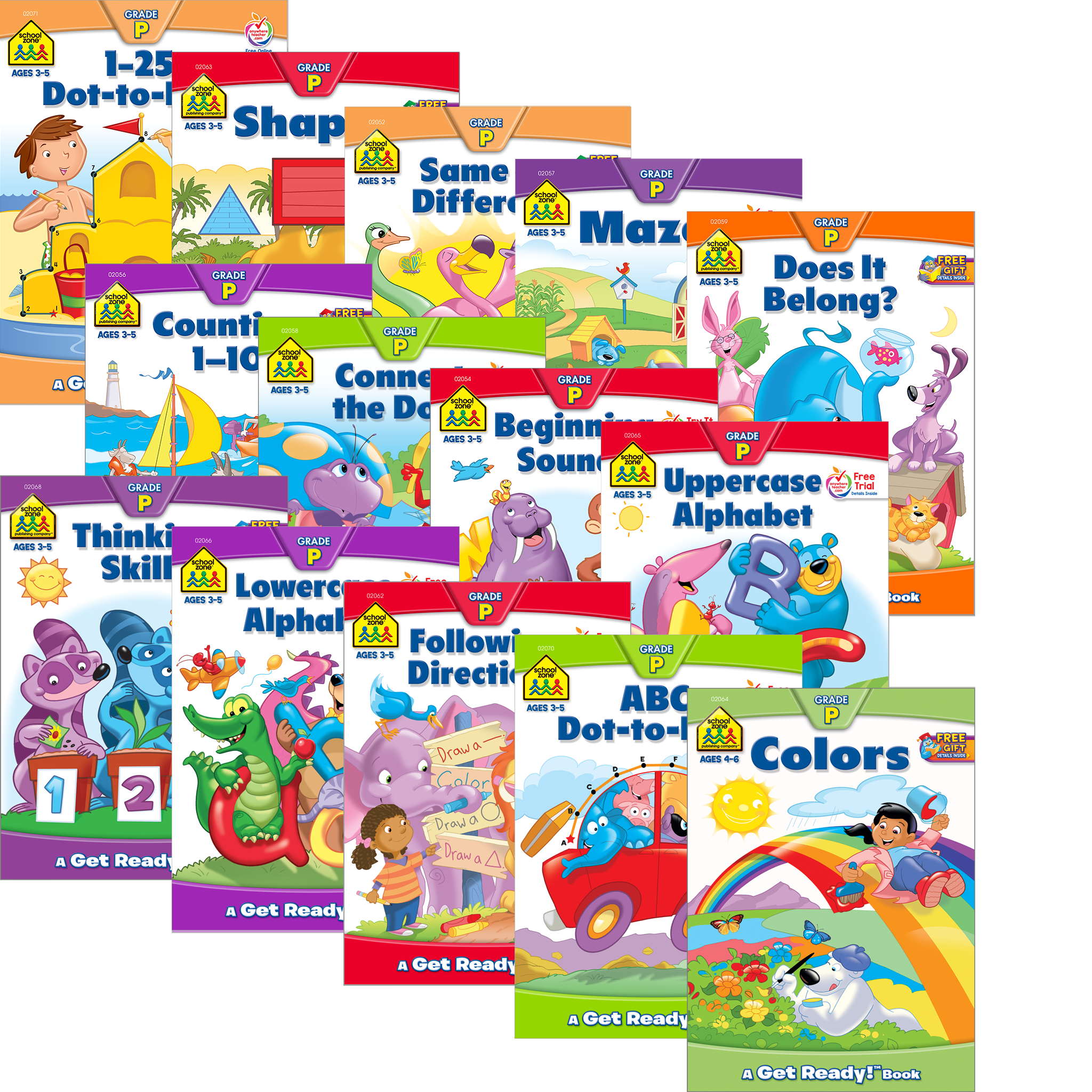 Get Ready! Preschool Workbook Collection