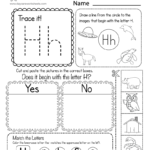 H Worksheets For Preschool Free Letter Phonics Worksheet