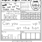 Hidden Sight Words Coloring Pages | Sight Words Kindergarten