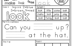 Hidden Sight Words Coloring Pages | Sight Words Kindergarten