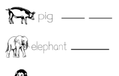 Kindergarten Free Spelling And Vocabulary Worksheet