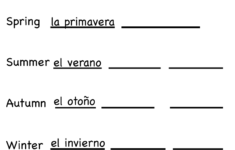 Preschool Worksheets In Spanish
