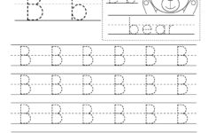 Letter B Writing Practice Worksheet. This Series Of