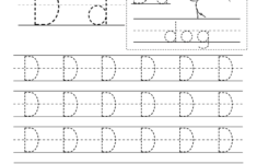Letter D Writing Practice Worksheet. This Series Of