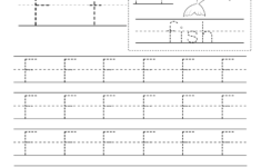 Letter F Writing Practice Worksheet. This Series Of
