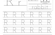 Letter R Writing Practice Worksheet - Free Kindergarten