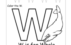 Letter W Worksheet For Preschool | Alphabet Worksheet Big