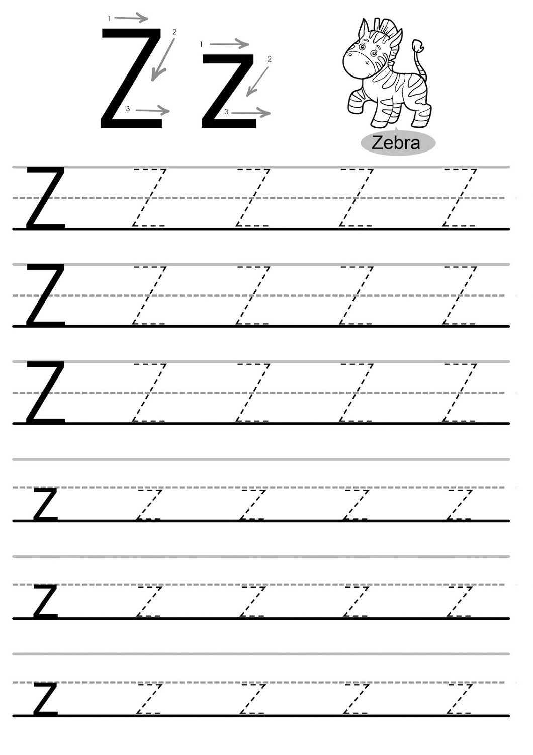 Letter Worksheets To For Preschoolers Kindergarten Year