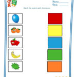 Match The Objects With Colours   Worksheet   1   Teaching My