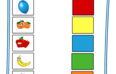 Match The Objects With Colours - Worksheet - 1 - Teaching My