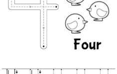 Number 4 Worksheets Chicken | Numbers Preschool, Free
