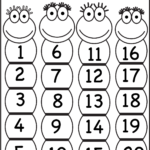 Number Chart 1 20 | Numbers Preschool, Preschool Number