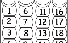 Number Chart 1-20 | Numbers Preschool, Preschool Number