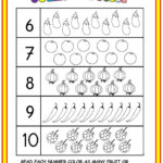 Number Count And Color 6 10 Worksheet | 1. Sınıf Matematik