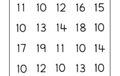 Number Ten Writing, Counting And Identification Printable