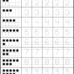 Number Tracing – 2 Worksheets / Free Printable Worksheets